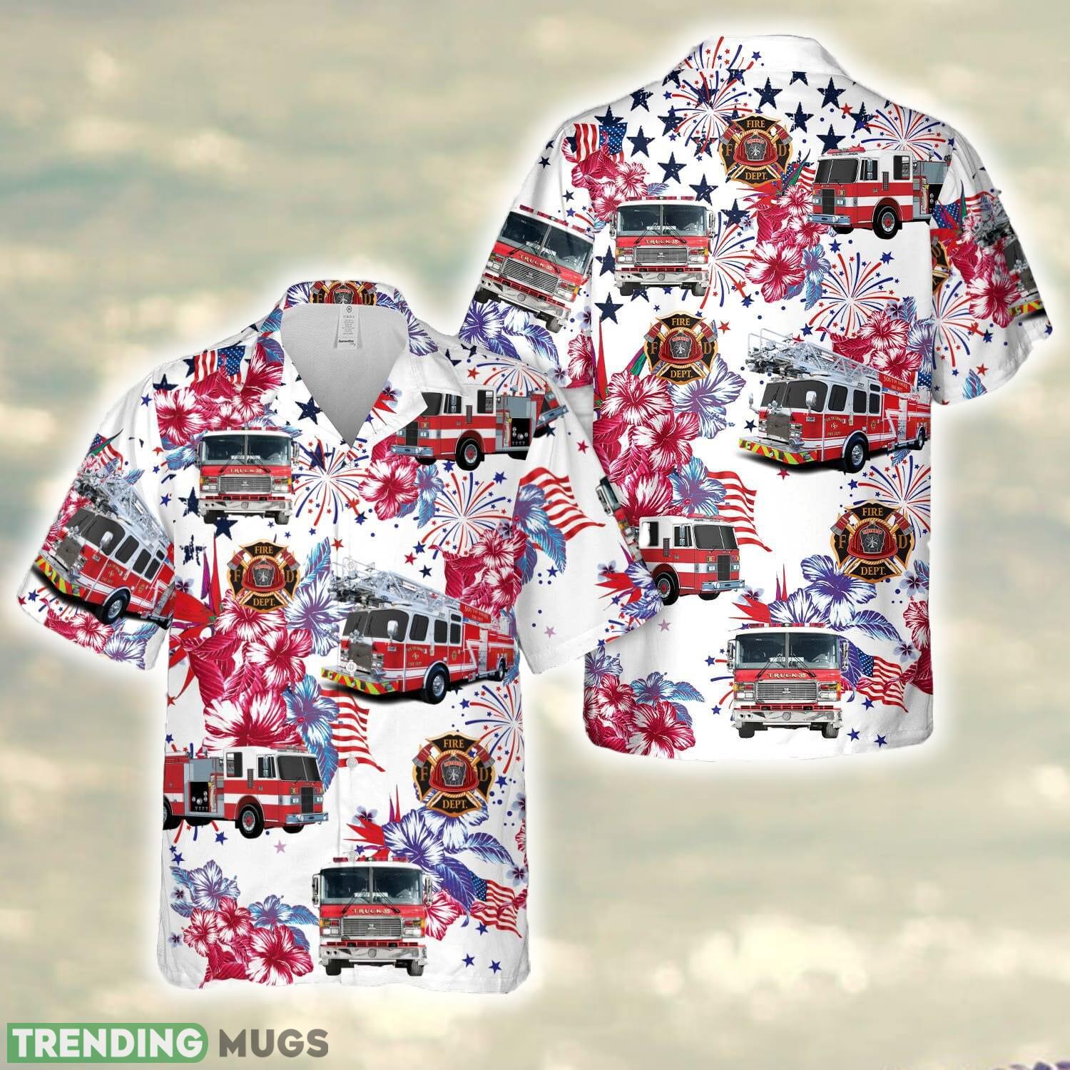 Firefighter Fire Truck, 4th Of July Hawaiian Shirt - Firefighter Fire Truck, 4th Of July Hawaiian Shirt Firefighter Fire Truck, 4th Of July Hawaiian Shirt - Firefighter Fire Truck, 4th Of July Hawaiian Shirt
