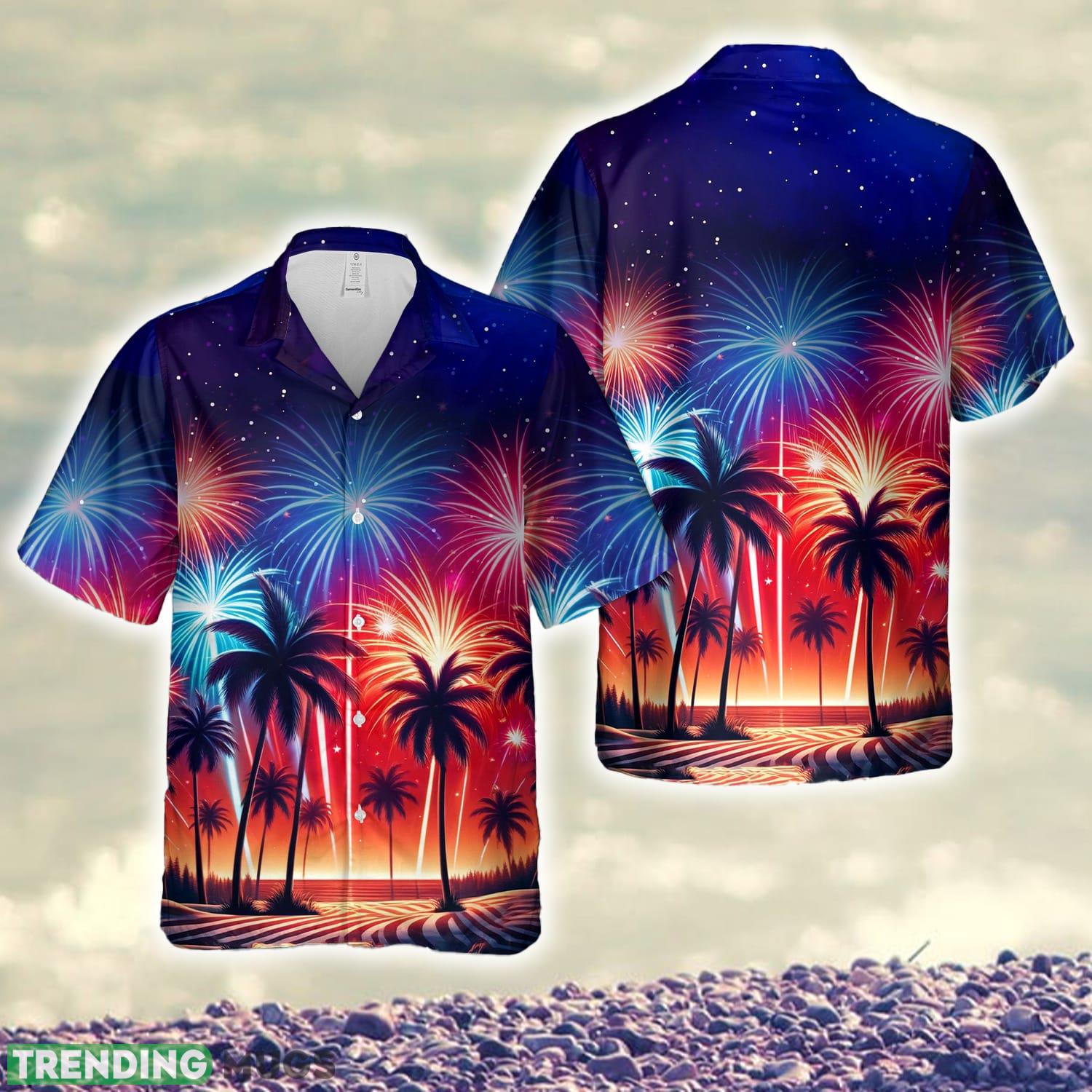 Fireworks Palm Trees 4th of July 2 Hawaiian Shirt - Fireworks Palm Trees 4th of July 2 Hawaiian Shirt Fireworks Palm Trees 4th of July 2 Hawaiian Shirt - Fireworks Palm Trees 4th of July 2 Hawaiian Shirt