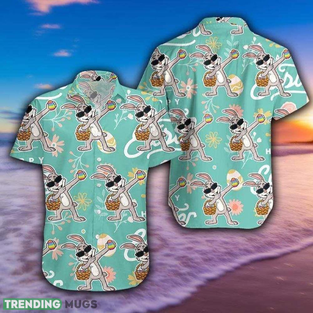 Funny Dabbing Bunny With Egg Happy Easter Green Unisex Hawaiian Shirt Aloha Shirt For Men And Women Hawaiian Shirt Funny Dabbing Bunny With Egg Happy Easter Green Unisex Hawaiian Shirt Aloha Shirt For Men And Women Hawaiian Shirt