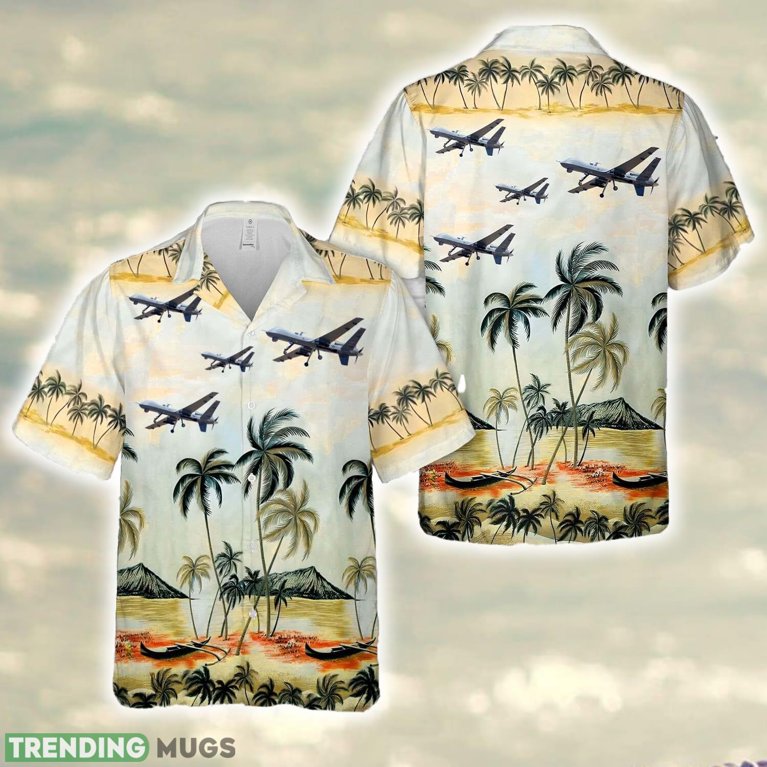 General Atomics MQ9 Reaper 29th Attack Squadron  Legacy of Freedom Hawaiian Shirt - General Atomics MQ9 Reaper 29th Attack Squadron  Legacy of Freedom Hawaiian Shirt