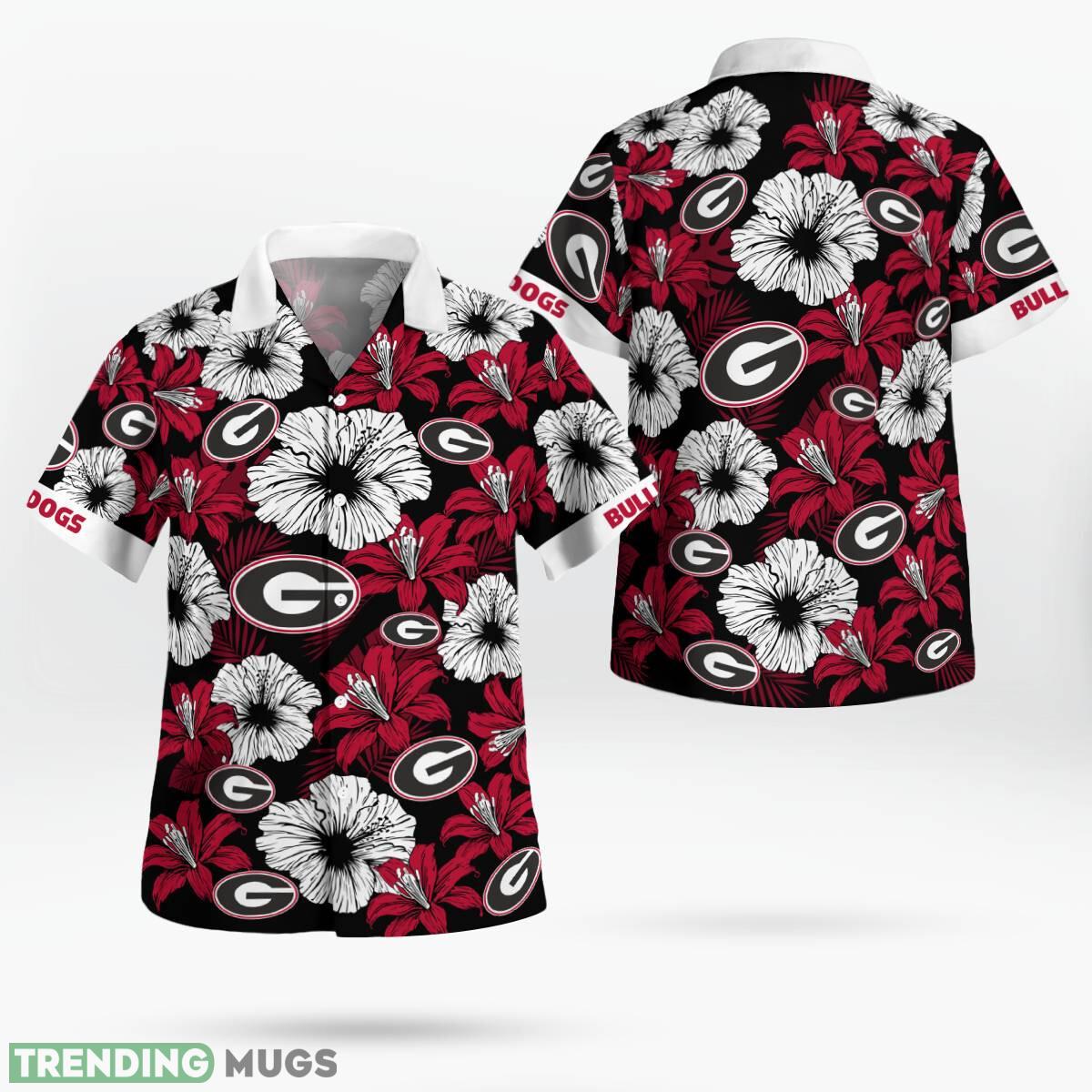 Georgia Bulldogs Flower Tropical Floral Aloha Hawaiian Shirt For Men Women - Georgia Bulldogs Flower Tropical Floral Aloha Hawaiian Shirt_1 Georgia Bulldogs Flower Tropical Floral Aloha Hawaiian Shirt For Men Women - Georgia Bulldogs Flower Tropical Floral Aloha Hawaiian Shirt_1
