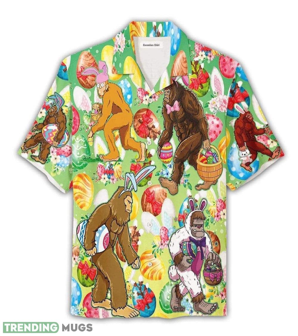 Green Bigfoot Easter Day Tropical Unisex Hawaiian Shirt Aloha Shirt For Men And Women - Green Bigfoot Easter Day Tropical Unisex Hawaiian Shirt Aloha Shirt For Men And Women_1 Green Bigfoot Easter Day Tropical Unisex Hawaiian Shirt Aloha Shirt For Men And Women - Green Bigfoot Easter Day Tropical Unisex Hawaiian Shirt Aloha Shirt For Men And Women_1