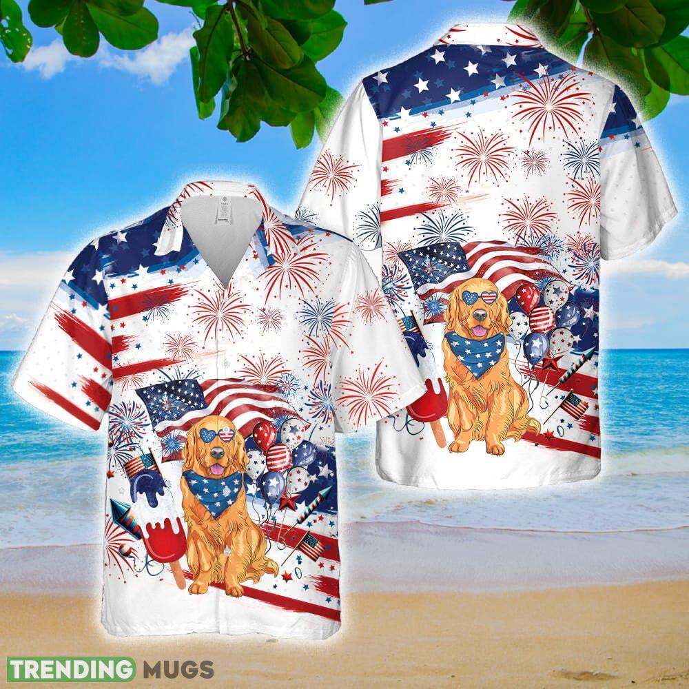 Happy 4th of July Funny Golden Retriever Hawaiian Shirt Summer Holidays - Happy 4th of July Funny Golden Retriever Hawaiian Shirt Summer Holidays Happy 4th of July Funny Golden Retriever Hawaiian Shirt Summer Holidays - Happy 4th of July Funny Golden Retriever Hawaiian Shirt Summer Holidays
