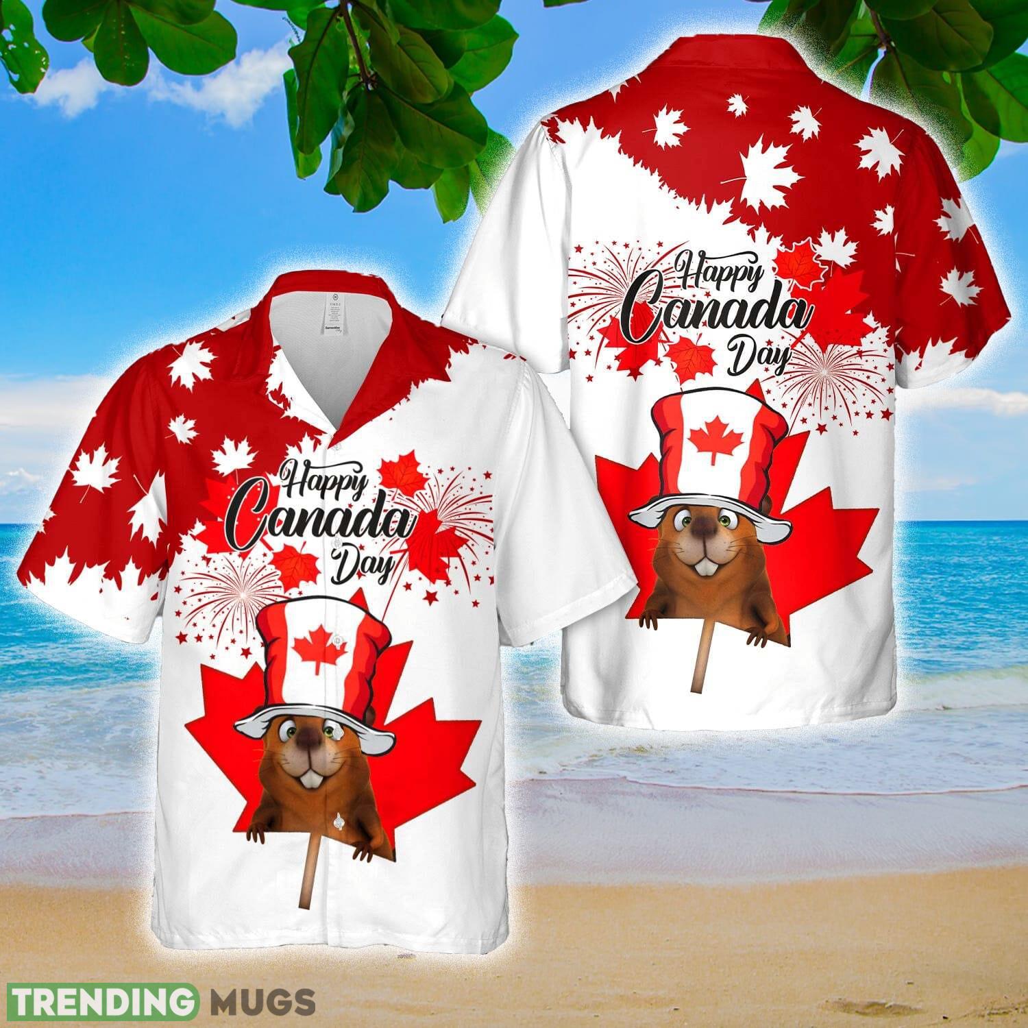 Happy Canada Day Beaver Hawaiian Shirt Summer Holidays - Happy Canada Day Beaver Hawaiian Shirt Summer Holidays Happy Canada Day Beaver Hawaiian Shirt Summer Holidays - Happy Canada Day Beaver Hawaiian Shirt Summer Holidays