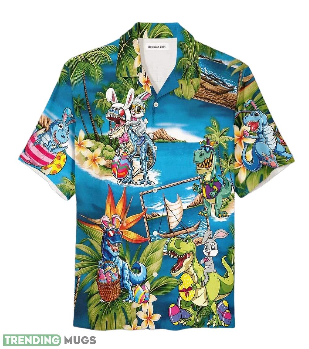 Happy Easter Amazing Bunny Riding Dinosaur Unisex Hawaiian Shirt Aloha Shirt For Men And Women - Happy Easter Amazing Bunny Riding Dinosaur Unisex Hawaiian Shirt Aloha Shirt For Men And Women_1 Happy Easter Amazing Bunny Riding Dinosaur Unisex Hawaiian Shirt Aloha Shirt For Men And Women - Happy Easter Amazing Bunny Riding Dinosaur Unisex Hawaiian Shirt Aloha Shirt For Men And Women_1