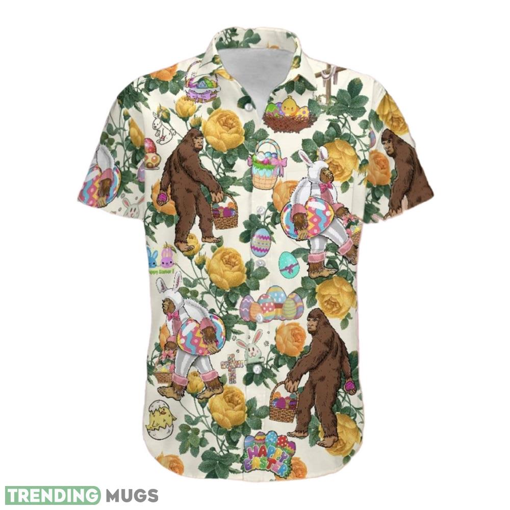 Happy Easter Bunny Bigfoot Hunting Eggs Unisex Hawaiian Shirt Aloha Shirt For Men And Women - Happy Easter Bunny Bigfoot Hunting Eggs Unisex Hawaiian Shirt Aloha Shirt For Men And Women_1 Happy Easter Bunny Bigfoot Hunting Eggs Unisex Hawaiian Shirt Aloha Shirt For Men And Women - Happy Easter Bunny Bigfoot Hunting Eggs Unisex Hawaiian Shirt Aloha Shirt For Men And Women_1