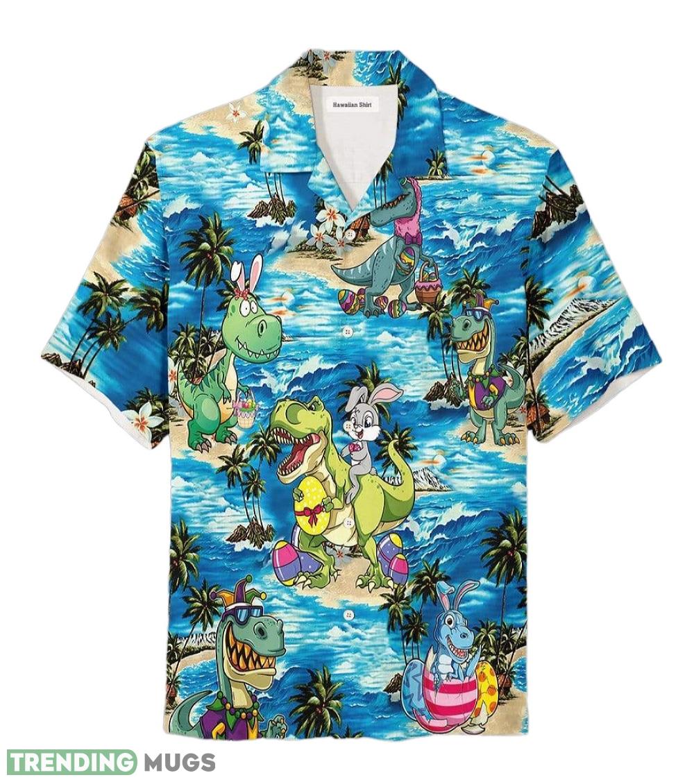 Happy Easter Funny Bunny Riding Dinosaur Unisex Hawaiian Shirt Aloha Shirt For Men And Women - Happy Easter Funny Bunny Riding Dinosaur Unisex Hawaiian Shirt Aloha Shirt For Men And Women_1 Happy Easter Funny Bunny Riding Dinosaur Unisex Hawaiian Shirt Aloha Shirt For Men And Women - Happy Easter Funny Bunny Riding Dinosaur Unisex Hawaiian Shirt Aloha Shirt For Men And Women_1