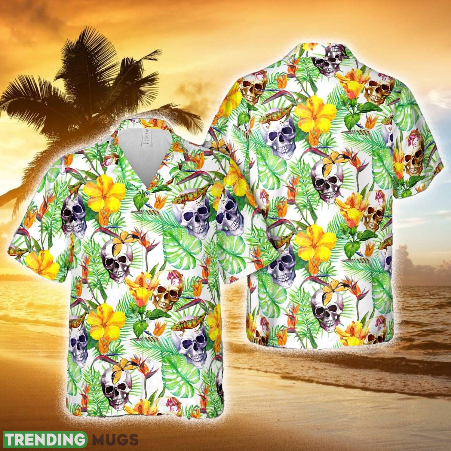 Hawaiian Skull Pattern Hawaiian Shirt Summer Holidays - Hawaiian Skull Pattern Hawaiian Shirt Summer Holidays