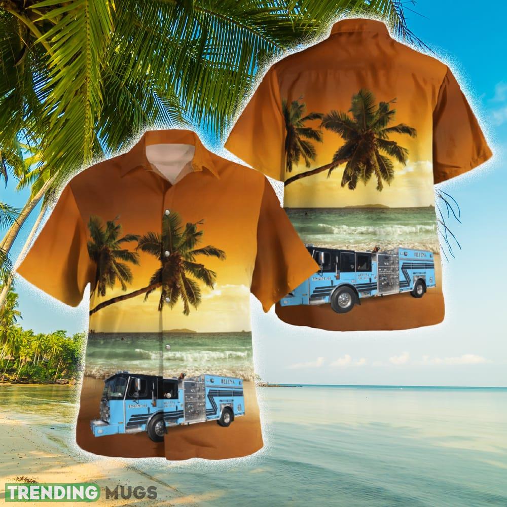 Helena Alabama Fire Department Hawaiian Shirt - Helena Alabama Fire Department Hawaiian Shirt