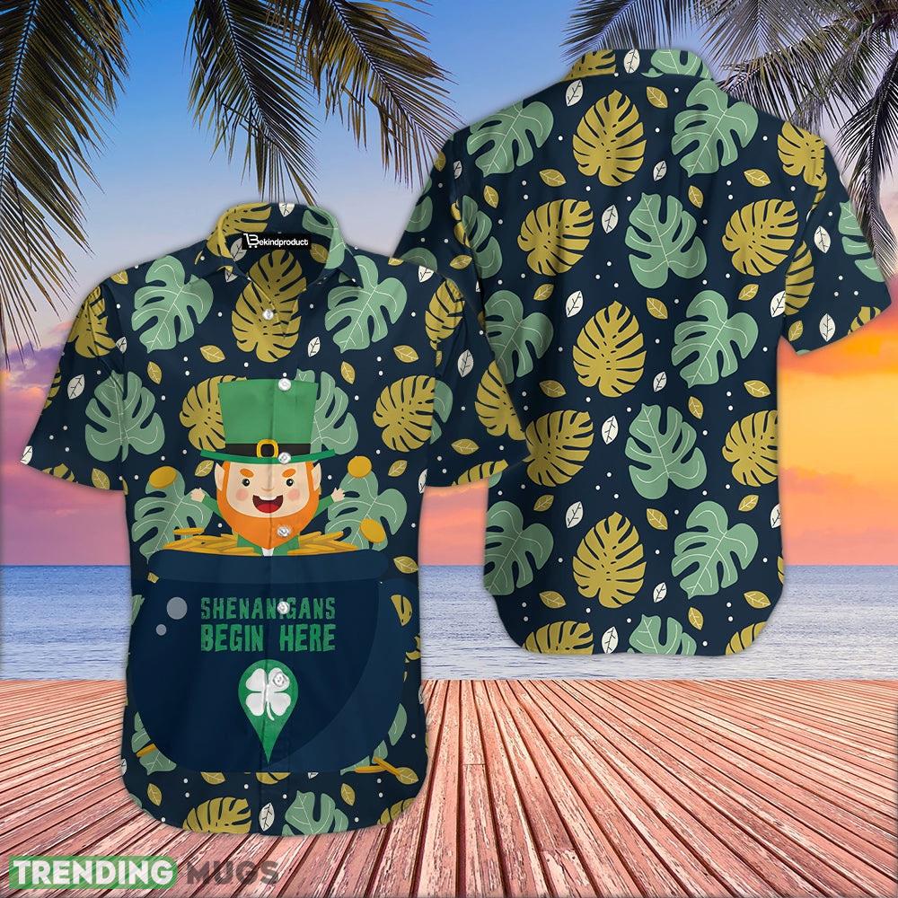 Holiday St. Patrick's day Hawaiian Shirt Clover Art Irish Plus Size For Men Women Hawaiian Shirt Holiday St. Patrick's day Hawaiian Shirt Clover Art Irish Plus Size For Men Women Hawaiian Shirt