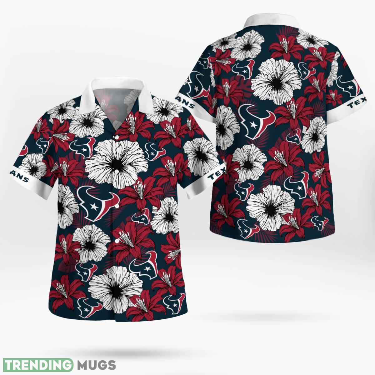Houston Texans Flower Tropical Floral Aloha Hawaiian Shirt For Men Women - Houston Texans Flower Tropical Floral Aloha Hawaiian Shirt_1 Houston Texans Flower Tropical Floral Aloha Hawaiian Shirt For Men Women - Houston Texans Flower Tropical Floral Aloha Hawaiian Shirt_1