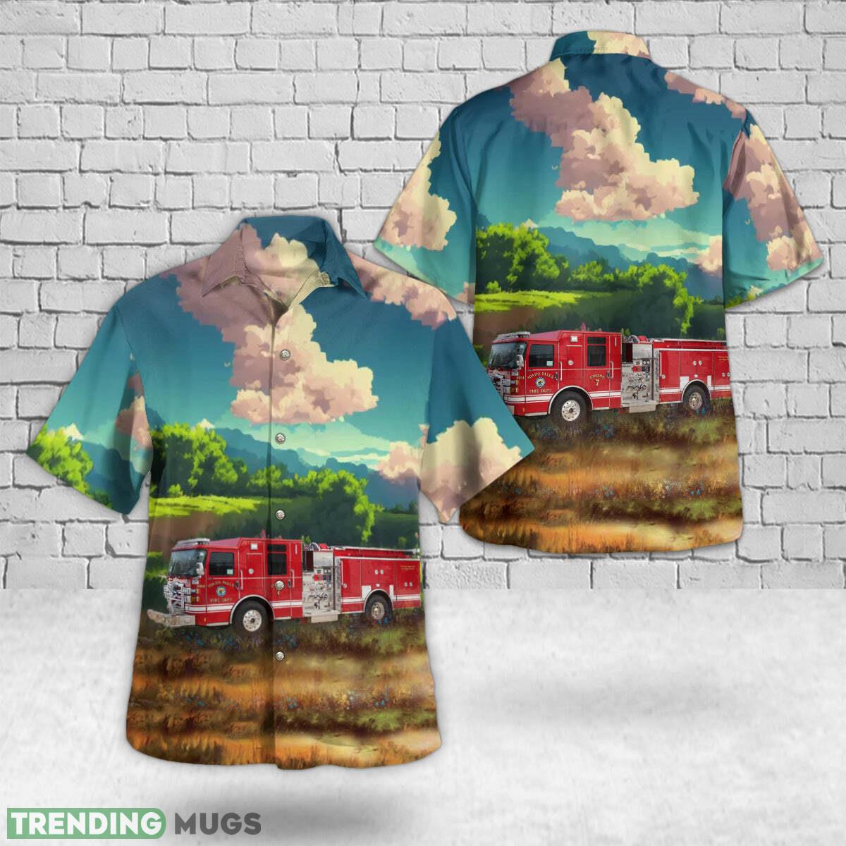 Idaho Falls, Idaho, Idaho Falls Fire Department Hawaiian Shirt Summer Holidays - Idaho Falls, Idaho, Idaho Falls Fire Department Hawaiian Shirt Summer Holidays