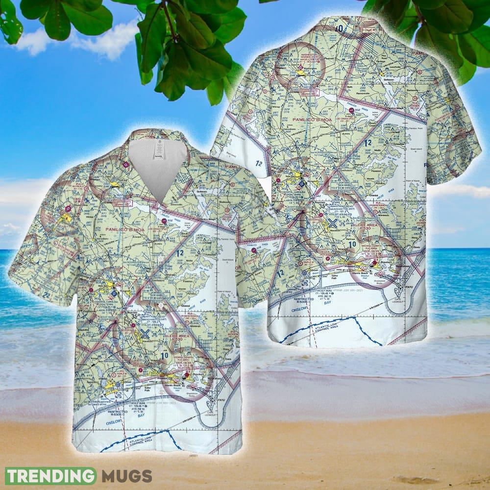 KMRH Beaufort Morehead City North Carolina VFR Hawaiian Shirt Summer Holidays - KMRH Beaufort Morehead City North Carolina VFR Hawaiian Shirt Summer Holidays