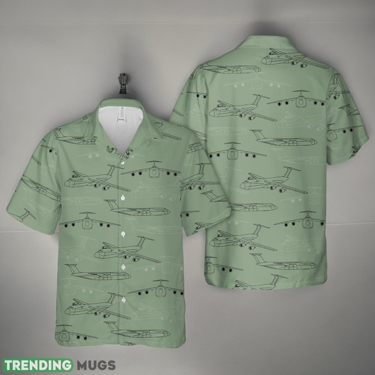 Lockheed C5A Galaxy Silhouette Hawaiian Shirt Product Photo 1 Lockheed C5A Galaxy Silhouette Hawaiian Shirt Product Photo 1