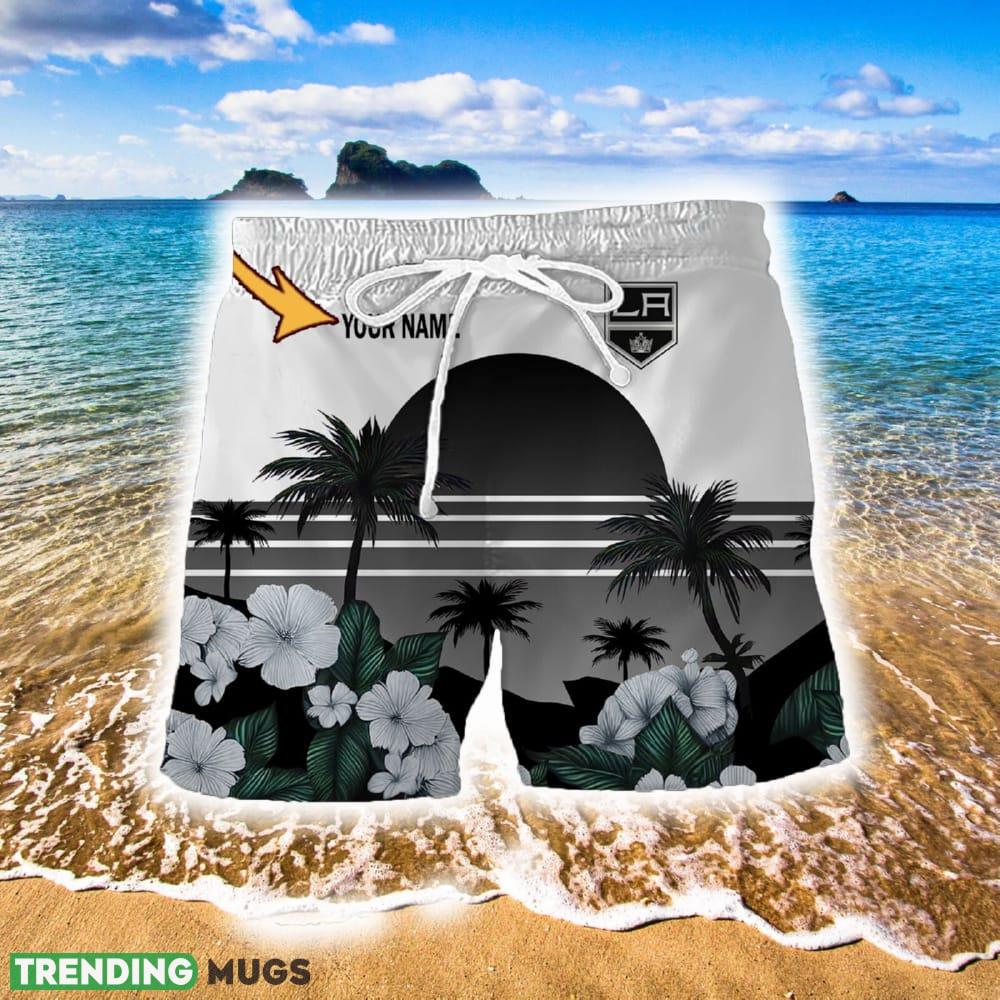 Los Angeles Kings Islander Logo All Over Print Hawaiian Shirt And Short Custom Name Gift For Fans Hawaiian & Short Los Angeles Kings Islander Logo All Over Print Hawaiian Shirt And Short Custom Name Gift For Fans Hawaiian & Short