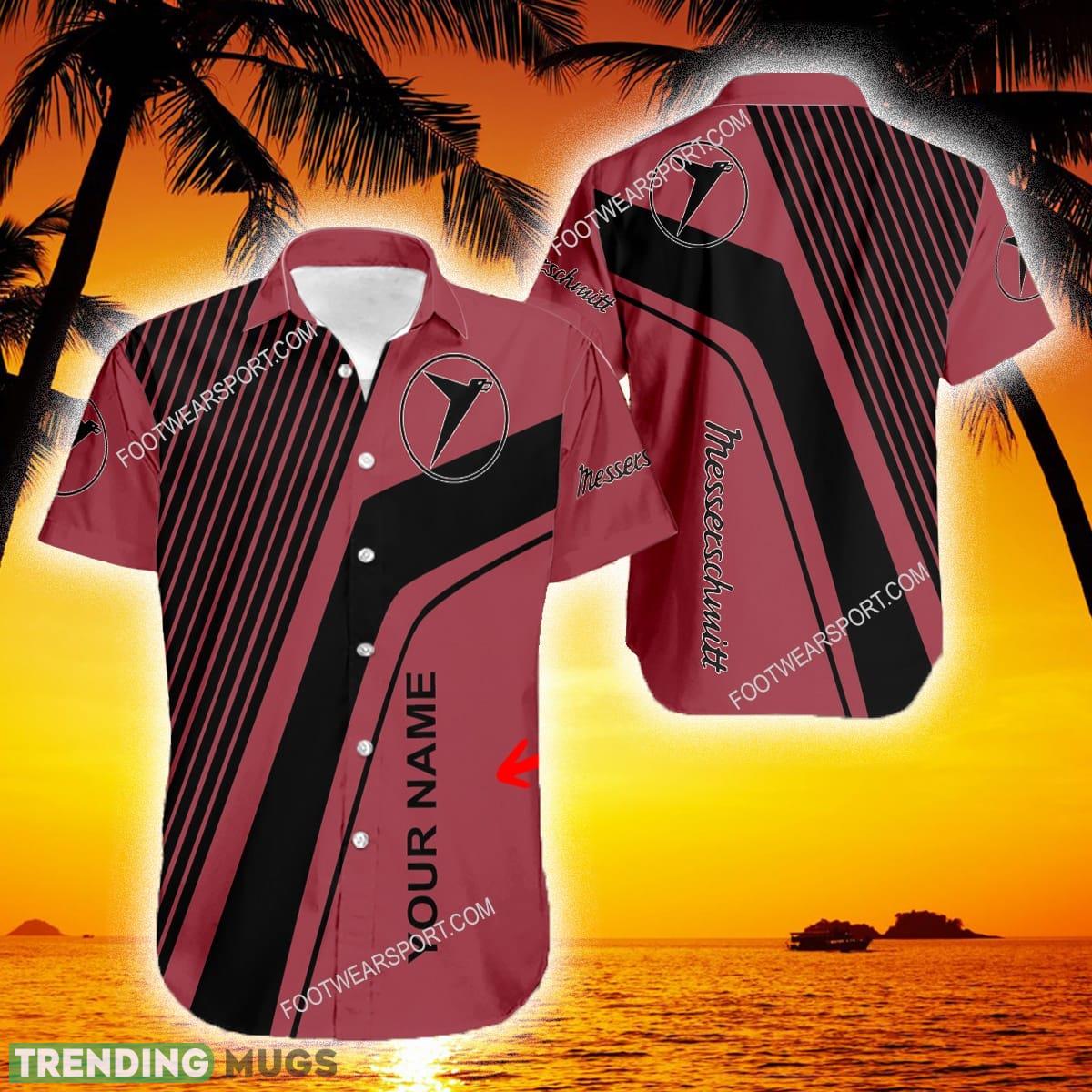 Messerschmitt AG Custom Name Pacific Logo AOP Hawaiian Shirt For Summer - Messerschmitt AG Custom Name Pacific Logo AOP Hawaiian Shirt For Summer Messerschmitt AG Custom Name Pacific Logo AOP Hawaiian Shirt For Summer - Messerschmitt AG Custom Name Pacific Logo AOP Hawaiian Shirt For Summer