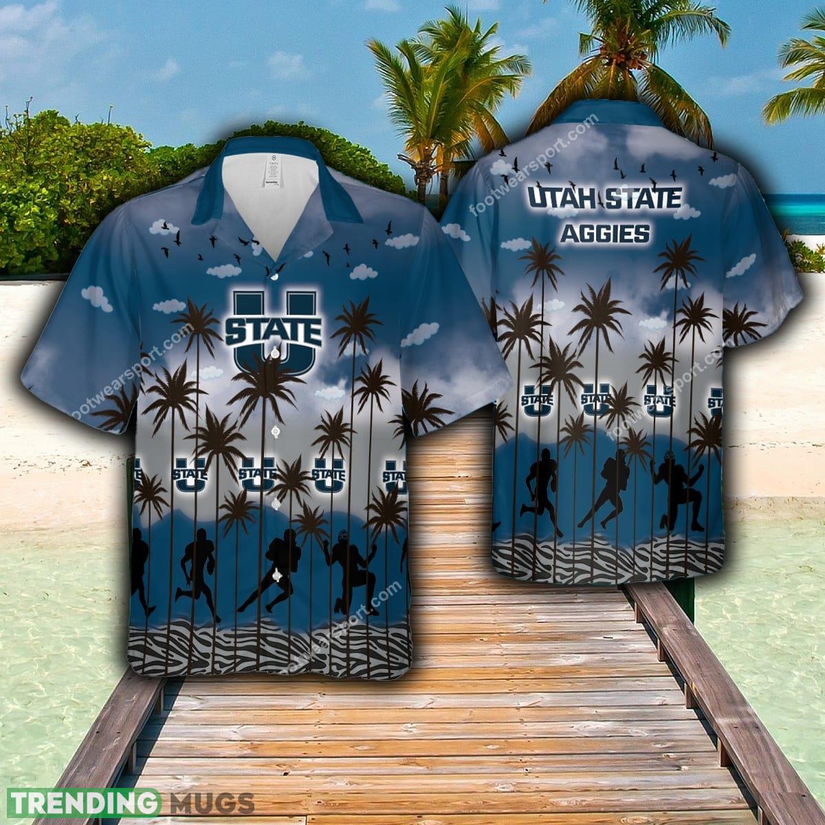 NCAA Utah State Aggies Hawaiian Shirt Funny For Beach - NCAA Utah State Aggies Hawaiian Shirt Funny For Beach NCAA Utah State Aggies Hawaiian Shirt Funny For Beach - NCAA Utah State Aggies Hawaiian Shirt Funny For Beach