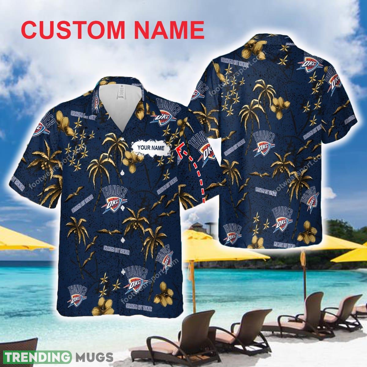 Oklahoma City Thunder Hawaiian Shirt New Trending For Men Women Custom Name - Oklahoma City Thunder Hawaiian Shirt New Trending For Men Women Custom Name Oklahoma City Thunder Hawaiian Shirt New Trending For Men Women Custom Name - Oklahoma City Thunder Hawaiian Shirt New Trending For Men Women Custom Name