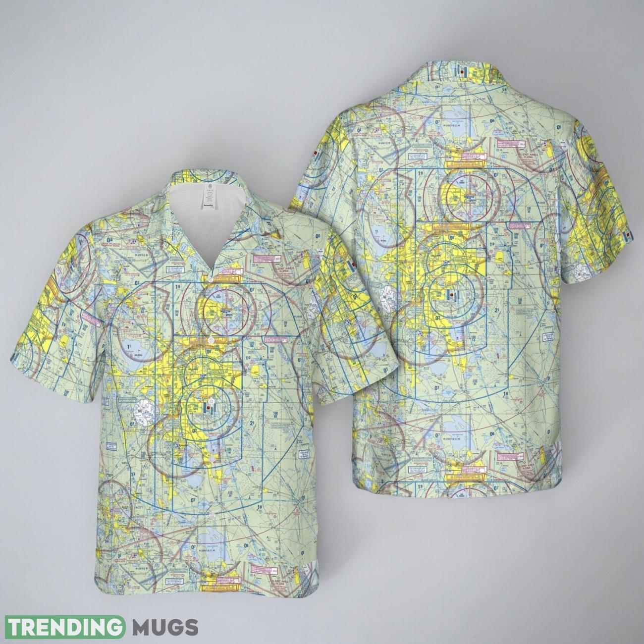 Orlando International Airport, Florida (MCO) VFR Helicopter Hawaiian Shirt Product Photo 1 Orlando International Airport, Florida (MCO) VFR Helicopter Hawaiian Shirt Product Photo 1