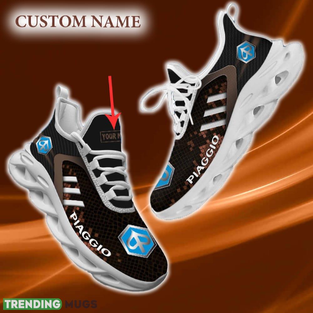 Piaggio Custom Name Chunky Shoes Logo Car Gift Max Soul Sneakers Brown For Fans - Piaggio DMHE1256_3 Piaggio Custom Name Chunky Shoes Logo Car Gift Max Soul Sneakers Brown For Fans - Piaggio DMHE1256_3