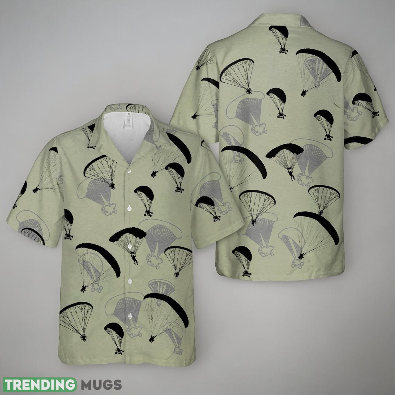 Powered Paragliding Silhouette Hawaiian Shirt Product Photo 1