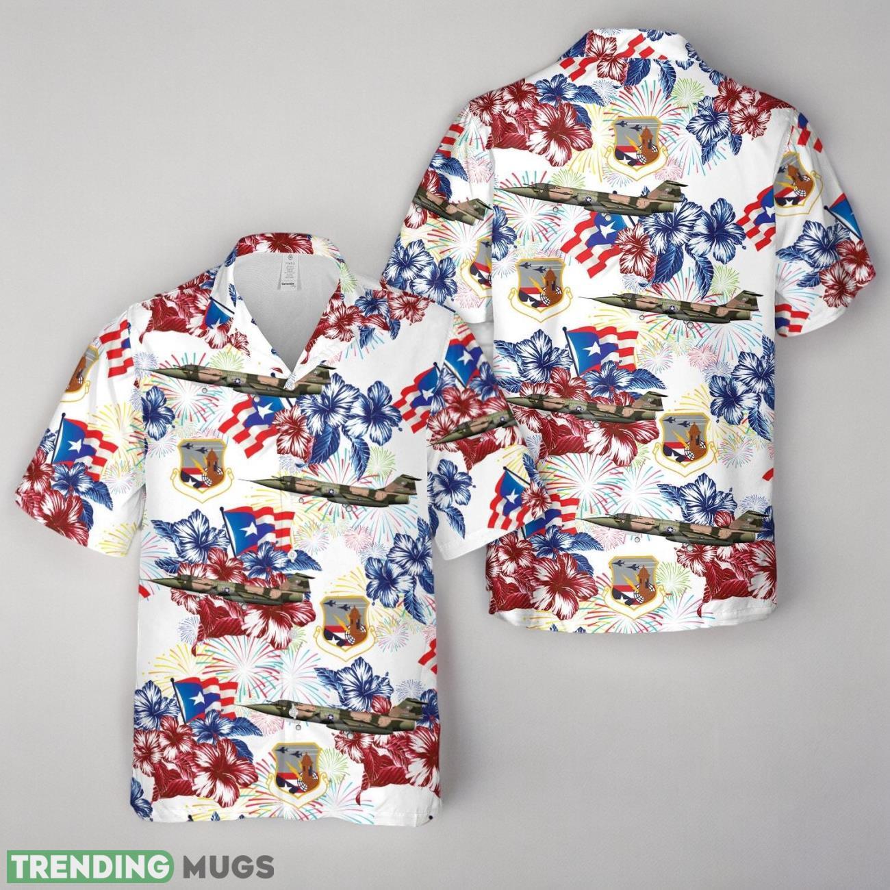 Puerto Rico Air National Guard Lockheed F-104C Starfighter 198th TFS, 4th Of July Hawaiian Shirt Product Photo 1 Puerto Rico Air National Guard Lockheed F-104C Starfighter 198th TFS, 4th Of July Hawaiian Shirt Product Photo 1