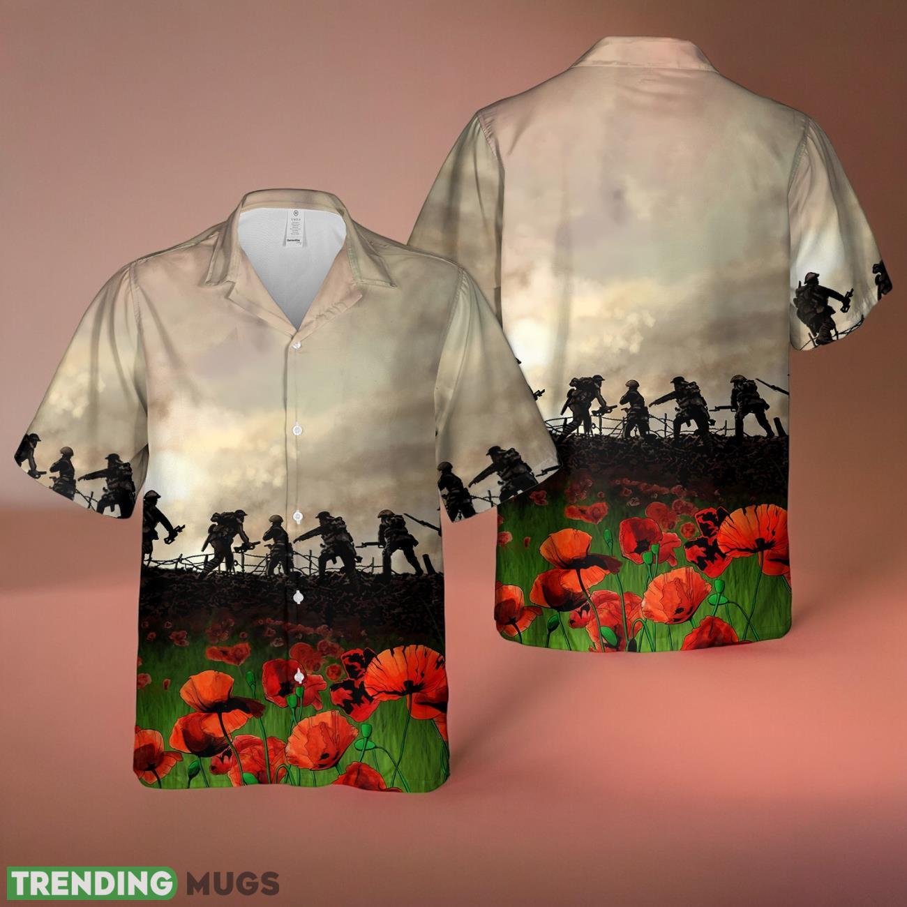 Remembrance Day Poppy Field Memorial Hawaiian Shirt Product Photo 1 Remembrance Day Poppy Field Memorial Hawaiian Shirt Product Photo 1