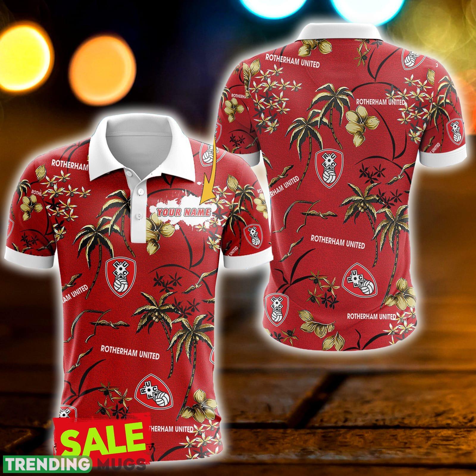 Rotherham United Custom Name 3D Polo Shirt For Fans Gift - Rotherham United Custom Name 3D Polo Shirt For Fans Gift Rotherham United Custom Name 3D Polo Shirt For Fans Gift - Rotherham United Custom Name 3D Polo Shirt For Fans Gift