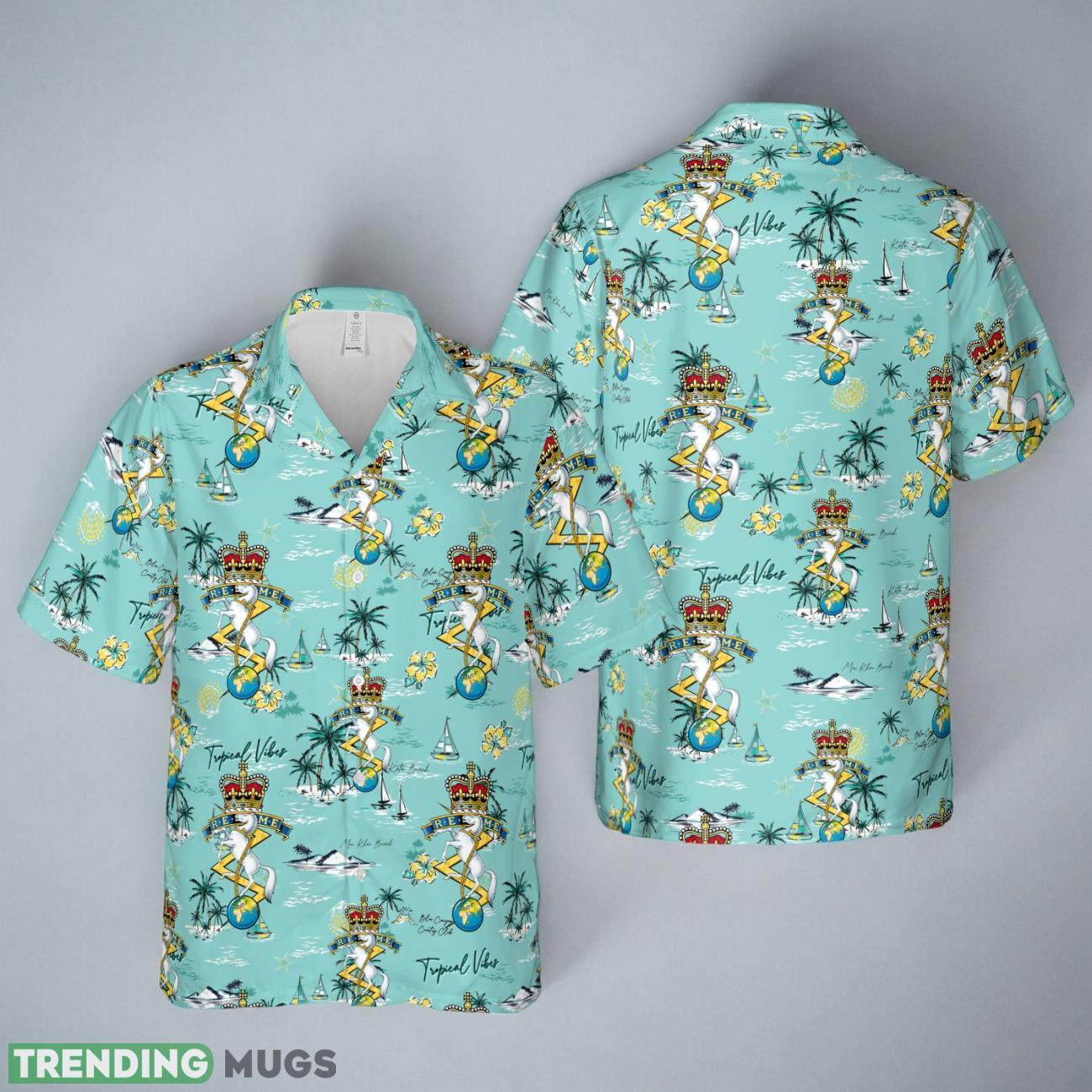 Royal Corps Of Australian Electrical And Mechanical Engineers (RAEME) Hawaiian Shirt Product Photo 1 Royal Corps Of Australian Electrical And Mechanical Engineers (RAEME) Hawaiian Shirt Product Photo 1