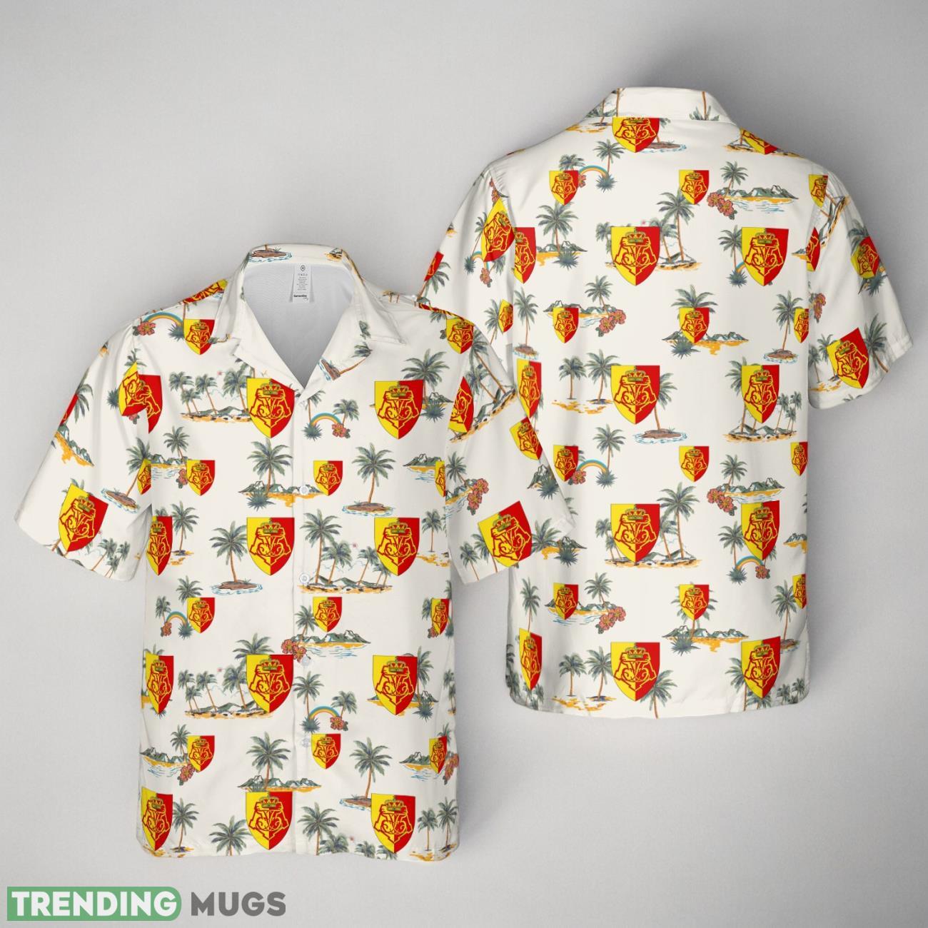 Royal Danish Army, Danish Life Regiment Infantry Regiment Hawaiian Shirt Product Photo 1
