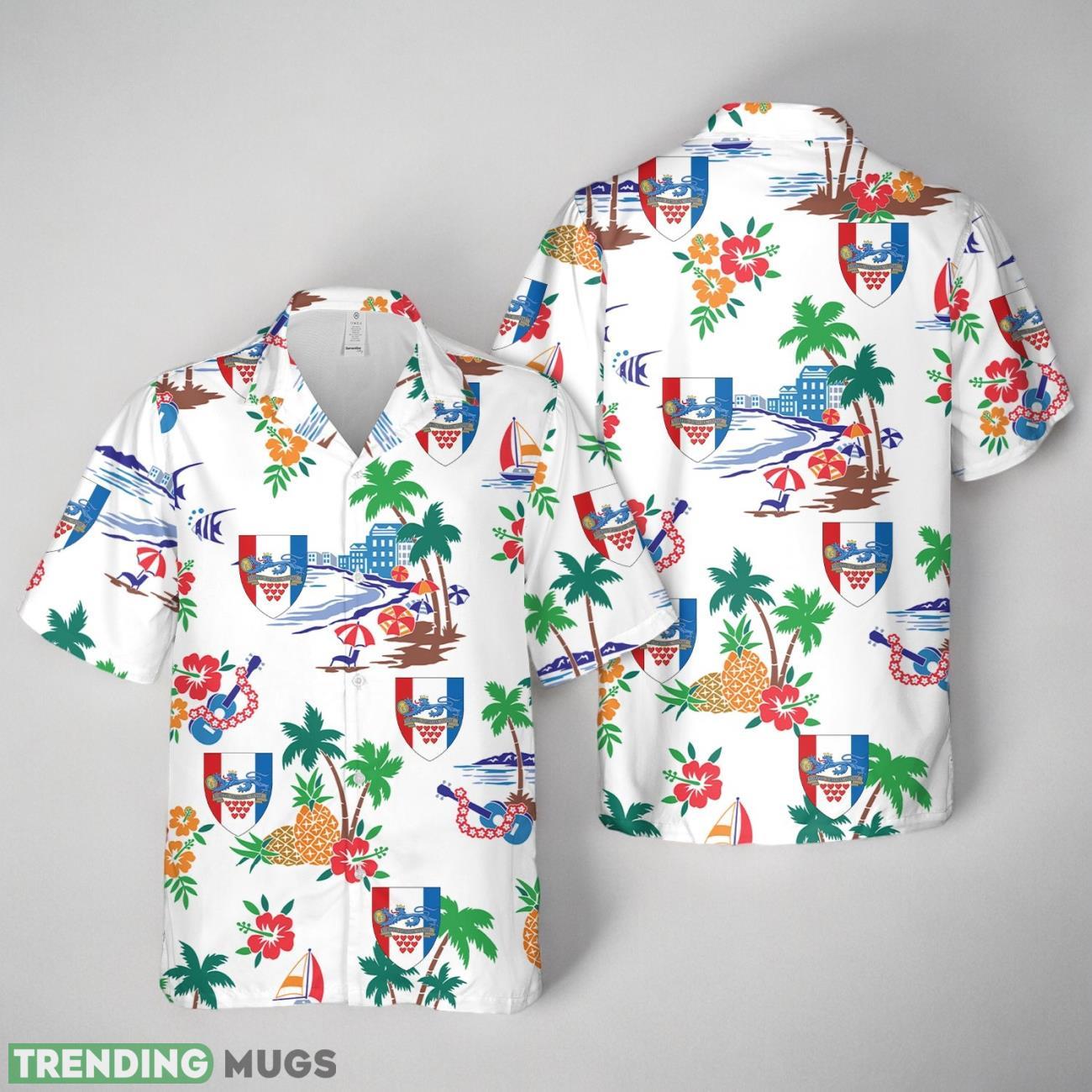 Royal Danish Army, Jutland Dragoon Regiment Hawaiian Shirt Product Photo 1 Royal Danish Army, Jutland Dragoon Regiment Hawaiian Shirt Product Photo 1