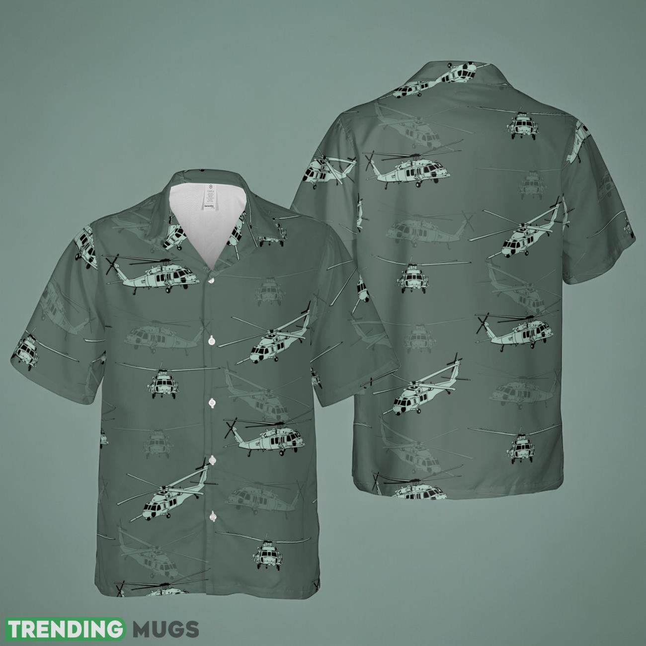 Sikorsky HH-60 Pave Hawk Silhouette Hawaiian Shirt Product Photo 1