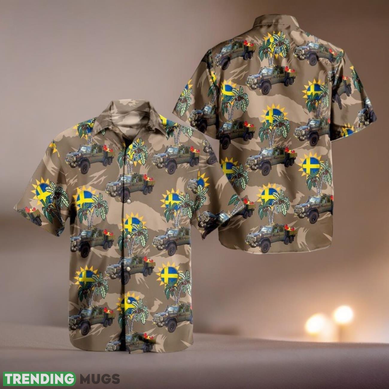 Swedish Army Terrangbil 15 G-Wagen 6x6 Hawaiian Shirt Product Photo 1 Swedish Army Terrangbil 15 G-Wagen 6x6 Hawaiian Shirt Product Photo 1