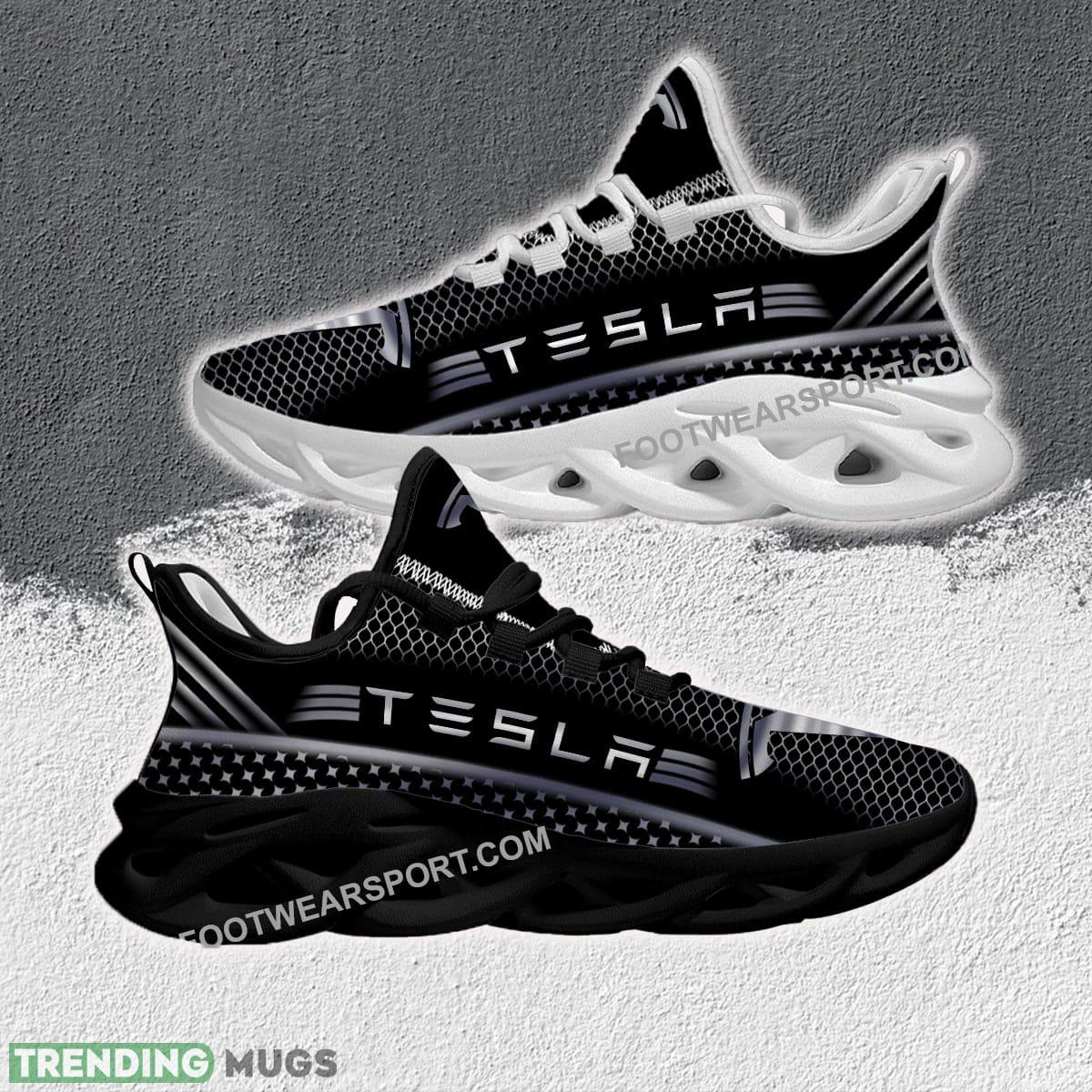 Tesla Racing Max Soul Shoes Silver Trending Detail Running Sneaker - Tesla Racing Max Soul Shoes Silver Trending Detail Running Sneaker