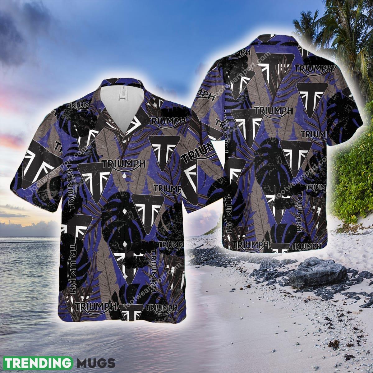 Triumph Motorcycle Hawaiin Shirt Retro Pattern For Men Women Fans Summer Holidays - Triumph Motorcycle Hawaiin Shirt Retro Pattern For Men Women Fans Summer Holidays