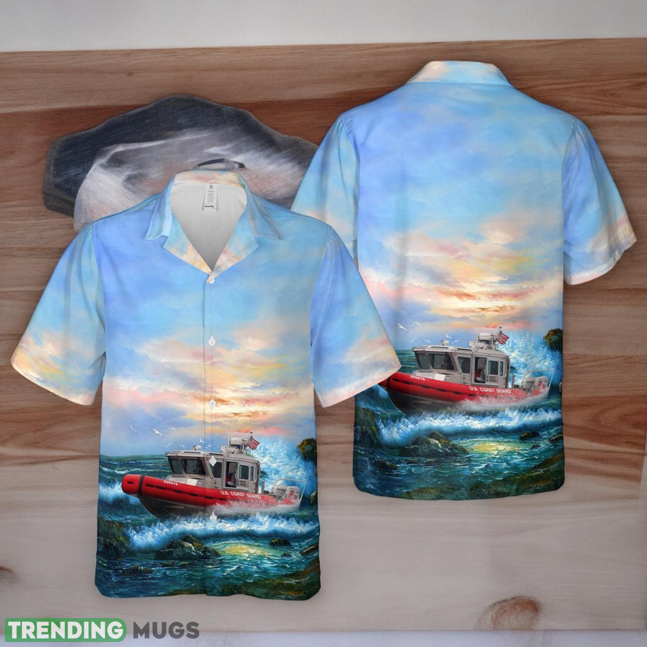 US Coast Guard Rigid Hull Inflatable Boat Hawaiian Shirt Product Photo 1 US Coast Guard Rigid Hull Inflatable Boat Hawaiian Shirt Product Photo 1