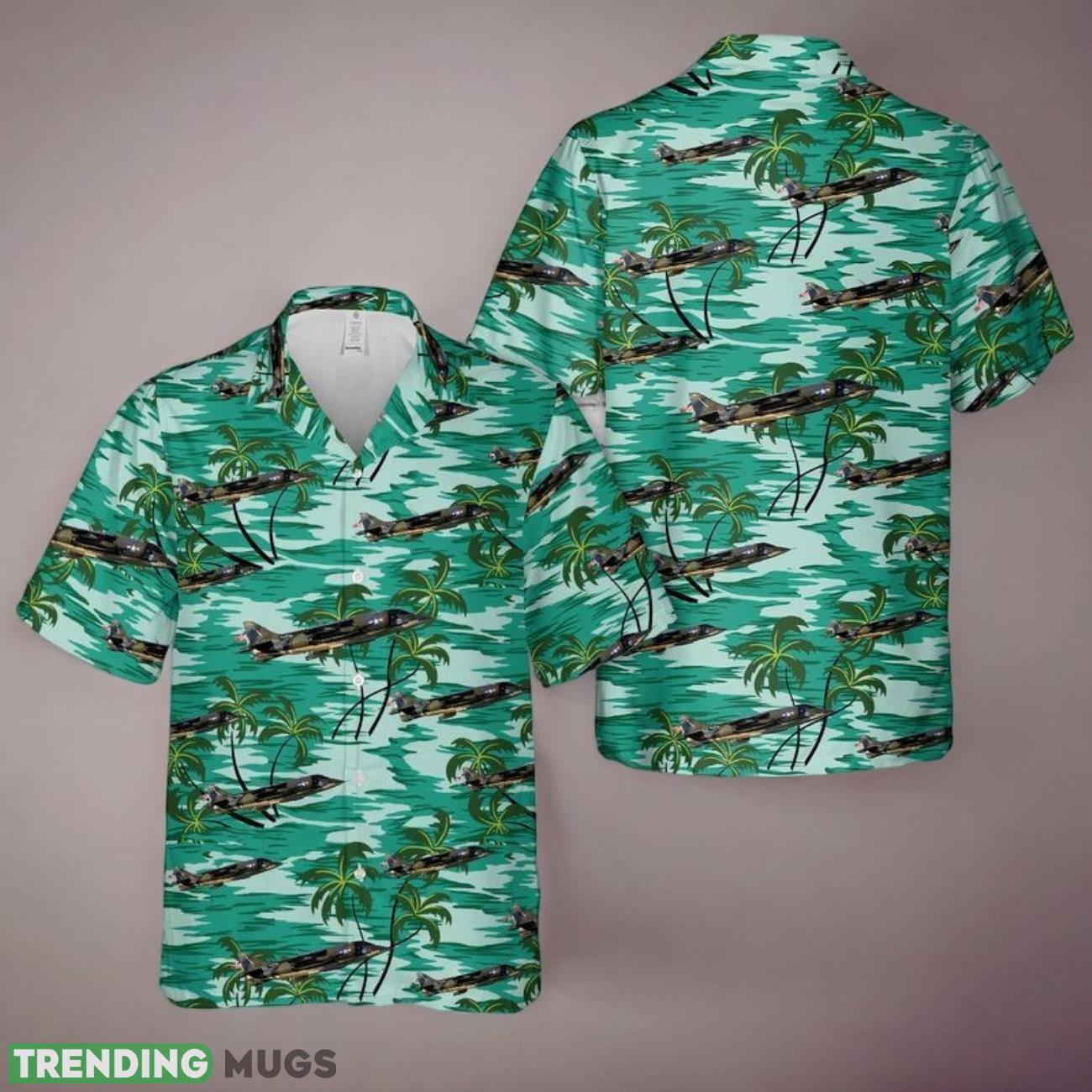 U.S. Marine Corps Hawker Siddeley AV-8A Harrier Hawaiian Shirt Product Photo 1