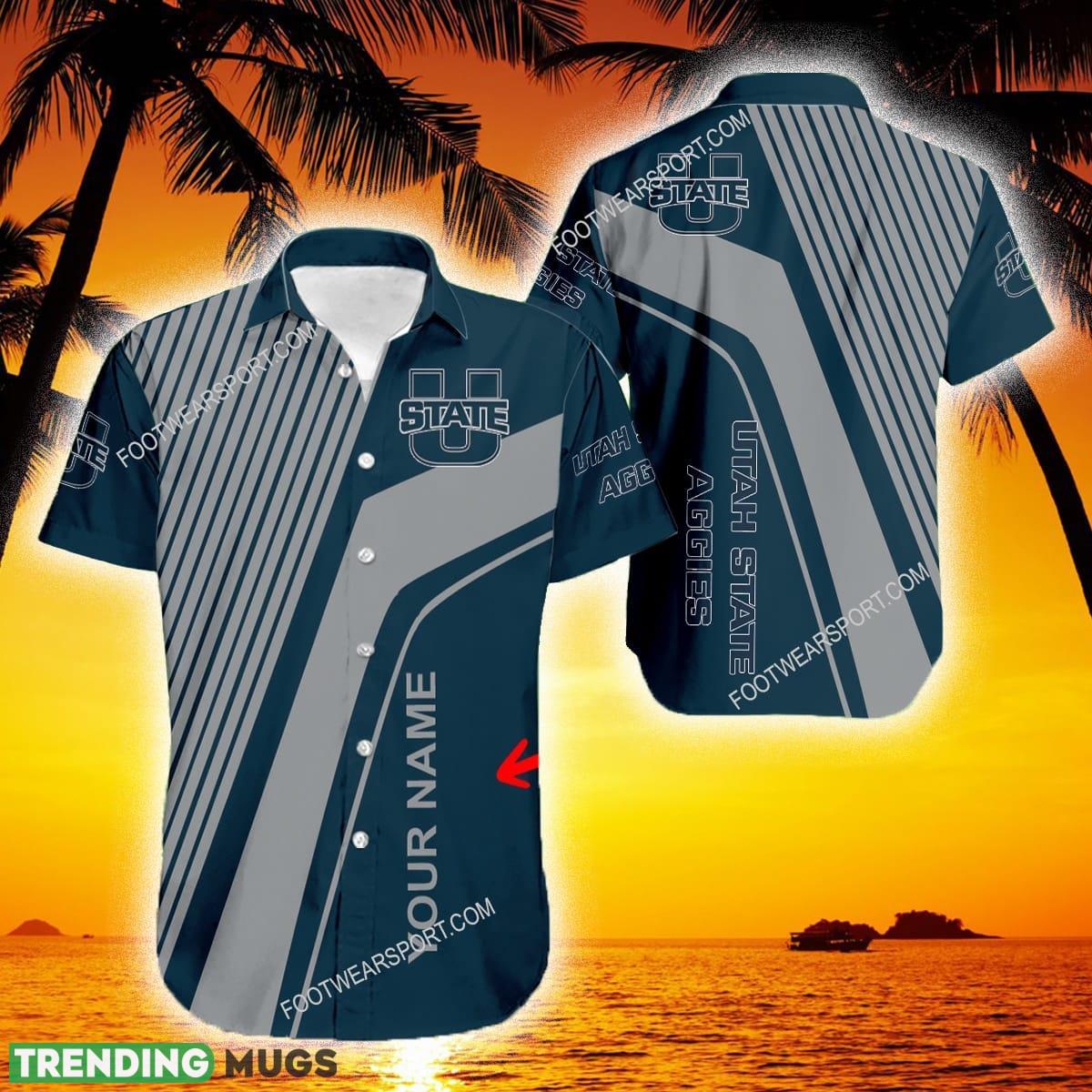 Utah State Aggies New Trending Print Logo AOP Hawaiian Shirt For Men And Women - Utah State Aggies New Trending Print Logo AOP Hawaiian Shirt For Men And Women Utah State Aggies New Trending Print Logo AOP Hawaiian Shirt For Men And Women - Utah State Aggies New Trending Print Logo AOP Hawaiian Shirt For Men And Women