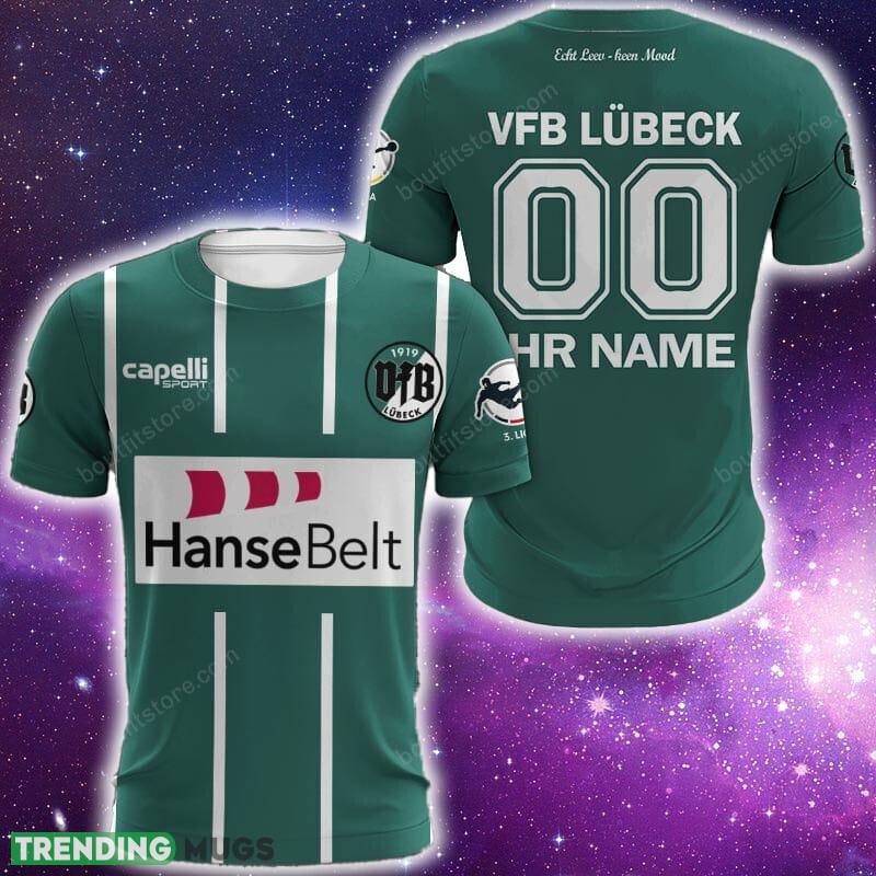 VfB Lubeck 3D Hoodie, Zip Hoodie, T Shirt, SweatShirt AOP Custom Number And Name 3D All Over Print VfB Lubeck 3D Hoodie, Zip Hoodie, T Shirt, SweatShirt AOP Custom Number And Name 3D All Over Print