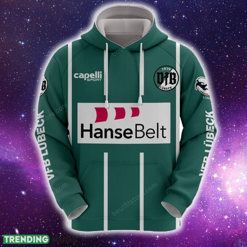 VfB Lubeck 3D Hoodie, Zip Hoodie, T Shirt, SweatShirt AOP Custom Number And Name 3D All Over Print VfB Lubeck 3D Hoodie, Zip Hoodie, T Shirt, SweatShirt AOP Custom Number And Name 3D All Over Print