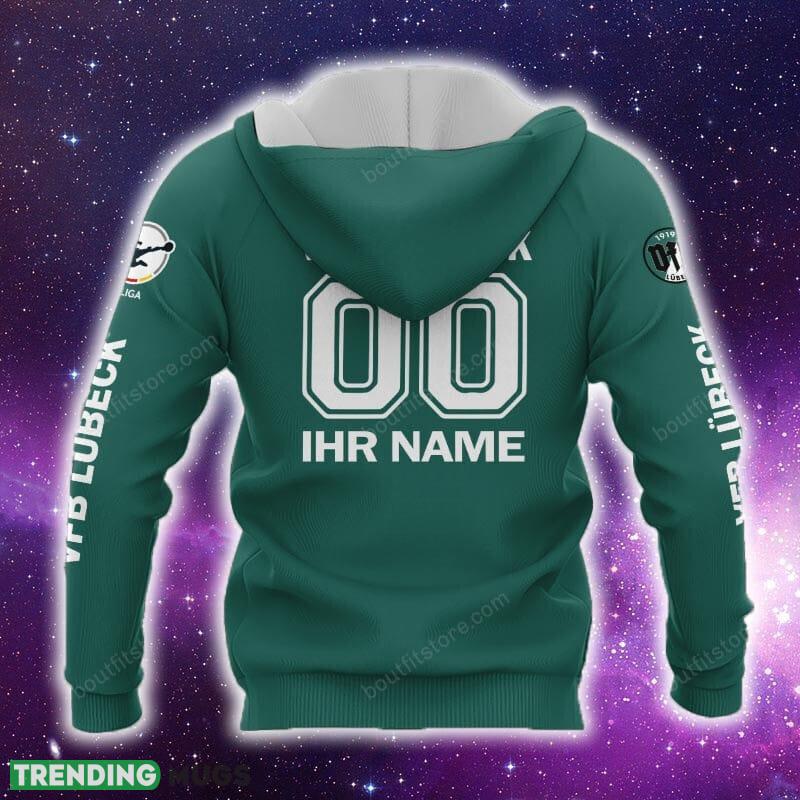 VfB Lubeck 3D Hoodie, Zip Hoodie, T Shirt, SweatShirt AOP Custom Number And Name 3D All Over Print VfB Lubeck 3D Hoodie, Zip Hoodie, T Shirt, SweatShirt AOP Custom Number And Name 3D All Over Print