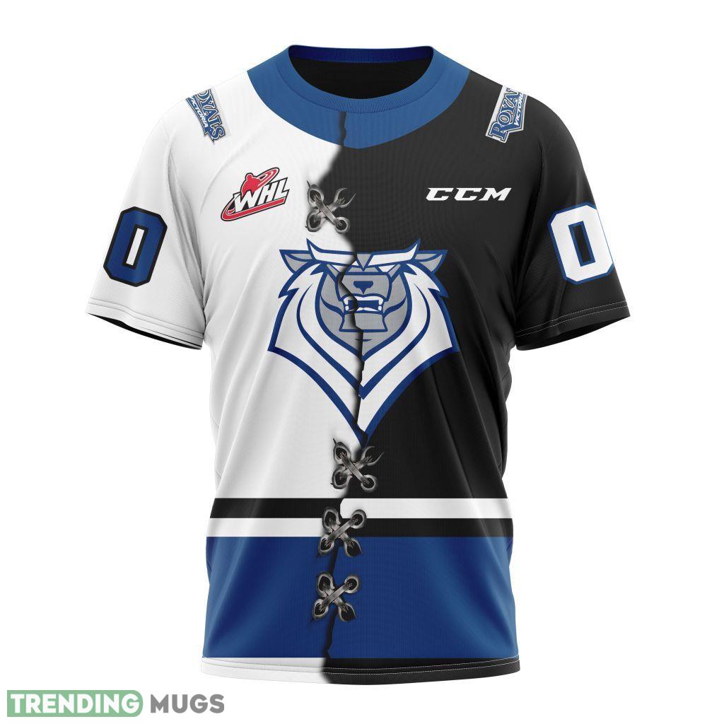 Victoria Royals Western Hockey League WHL Mix Home And Away Jersey 3D Hoodie, AOP Custom Number And Name 3D All Over Print Victoria Royals Western Hockey League WHL Mix Home And Away Jersey 3D Hoodie, AOP Custom Number And Name 3D All Over Print