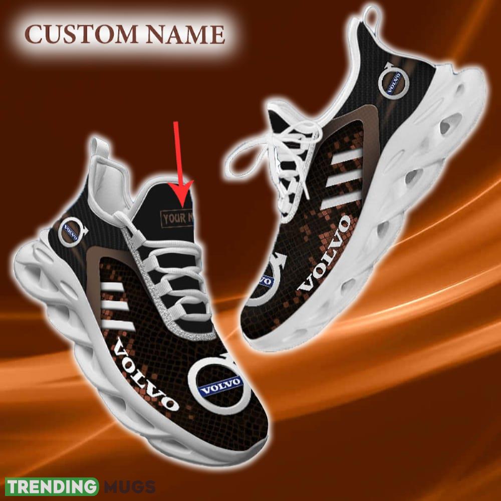 Volvo Custom Name Chunky Shoes Logo Car Gift Max Soul Sneakers Brown For Fans - Volvo DMHE1227_3 Volvo Custom Name Chunky Shoes Logo Car Gift Max Soul Sneakers Brown For Fans - Volvo DMHE1227_3