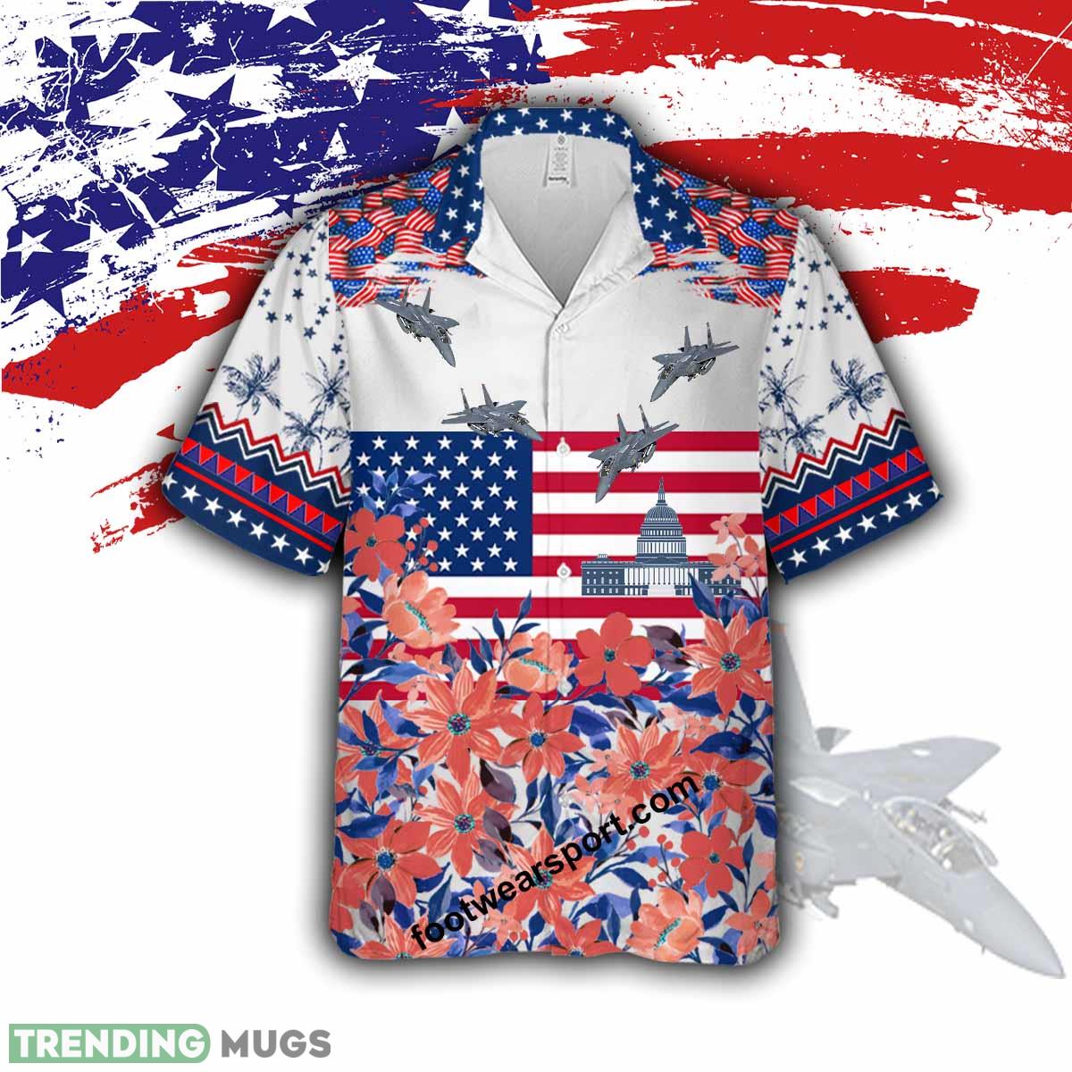 Aircraft F-15 Eagle F15 Capitol, Liberty Independece Day Hawaiian Shirt For Summer - F-15 Eagle F15 Aircraft Veteran Hawaiian Shirt Photo 1 Aircraft F-15 Eagle F15 Capitol, Liberty Independece Day Hawaiian Shirt For Summer - F-15 Eagle F15 Aircraft Veteran Hawaiian Shirt Photo 1