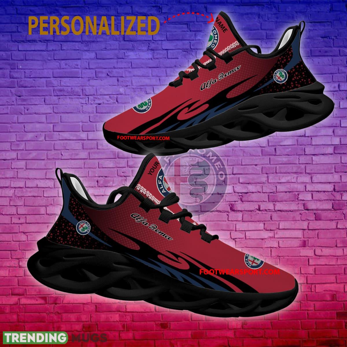 Alfa Romeo Car Racing Max Soul Shoes Pattern New Sport Sneaker Luxury Custom Name Max Soul Alfa Romeo Car Racing Max Soul Shoes Pattern New Sport Sneaker Luxury Custom Name Max Soul