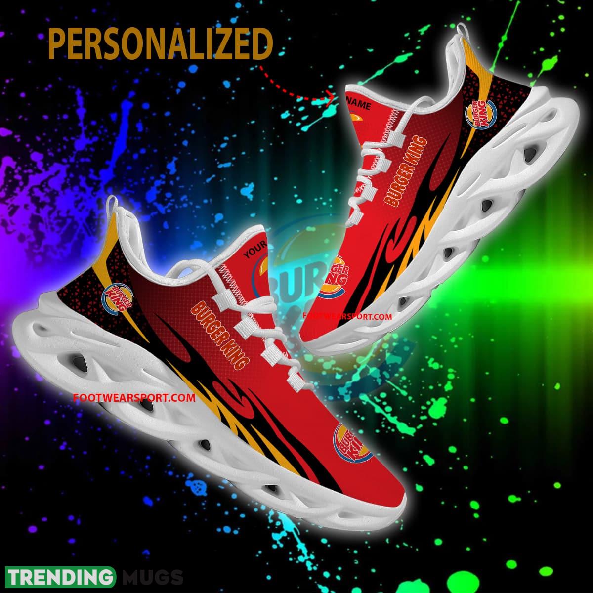 Burger King Max Soul Shoes Pattern New Running Sneaker Sign Custom Name Max Soul Burger King Max Soul Shoes Pattern New Running Sneaker Sign Custom Name Max Soul