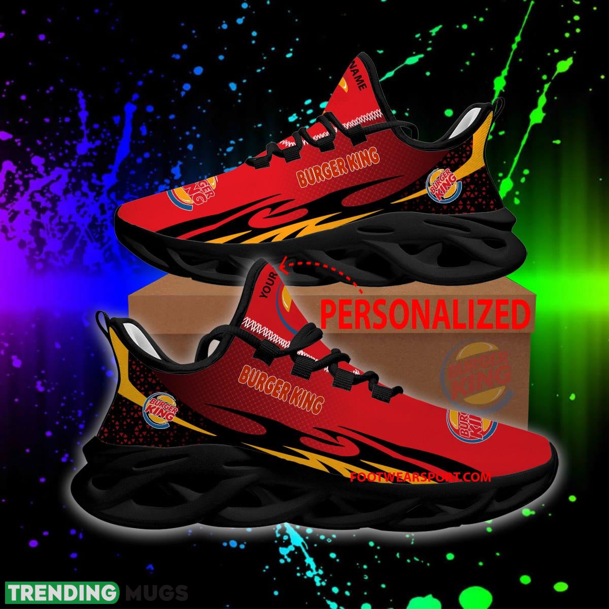 Burger King Max Soul Shoes Pattern New Running Sneaker Sign Custom Name - Burger King Max Soul Shoes Personlized Photo 1 Burger King Max Soul Shoes Pattern New Running Sneaker Sign Custom Name - Burger King Max Soul Shoes Personlized Photo 1