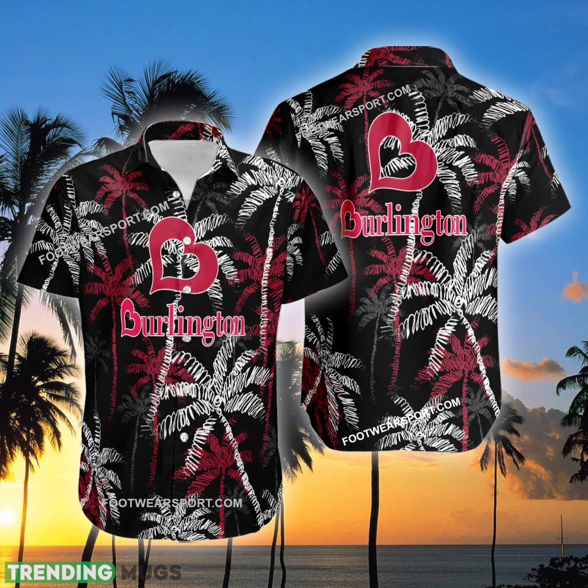 Burlington Brand Coconut Tree Pattern Black Hawaiian Shirt Gift For Summer Hawaiian Shirt Burlington Brand Coconut Tree Pattern Black Hawaiian Shirt Gift For Summer Hawaiian Shirt