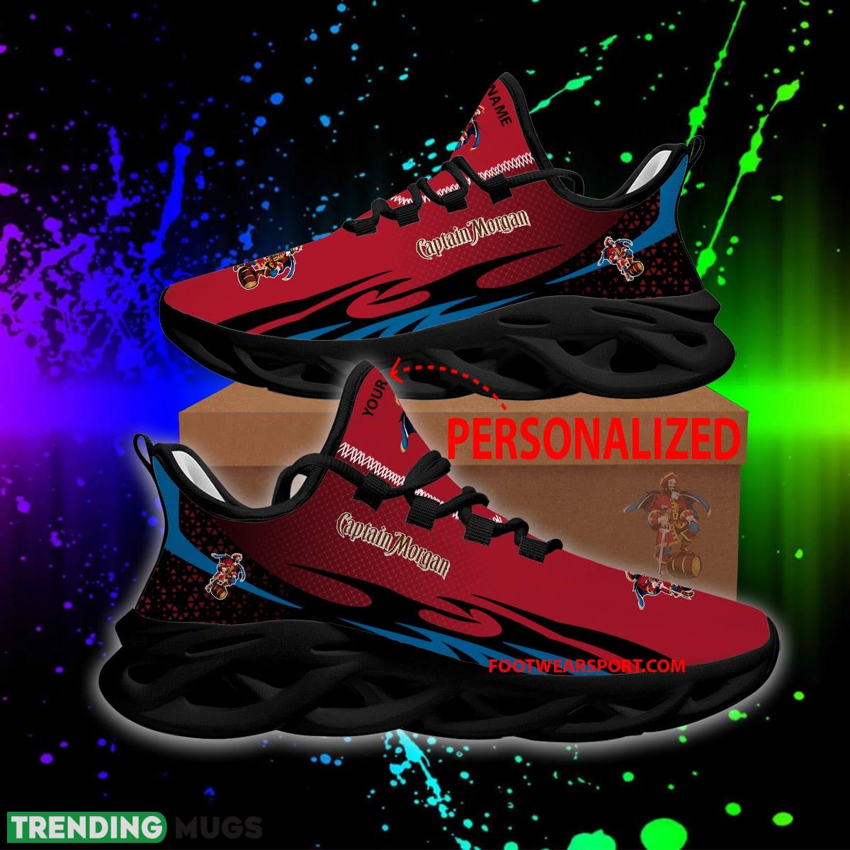 Captain Morgan Max Soul Shoes Pattern New Sport Sneaker Badge Custom Name - Captain Morgan Max Soul Shoes Personlized Photo 1 Captain Morgan Max Soul Shoes Pattern New Sport Sneaker Badge Custom Name - Captain Morgan Max Soul Shoes Personlized Photo 1