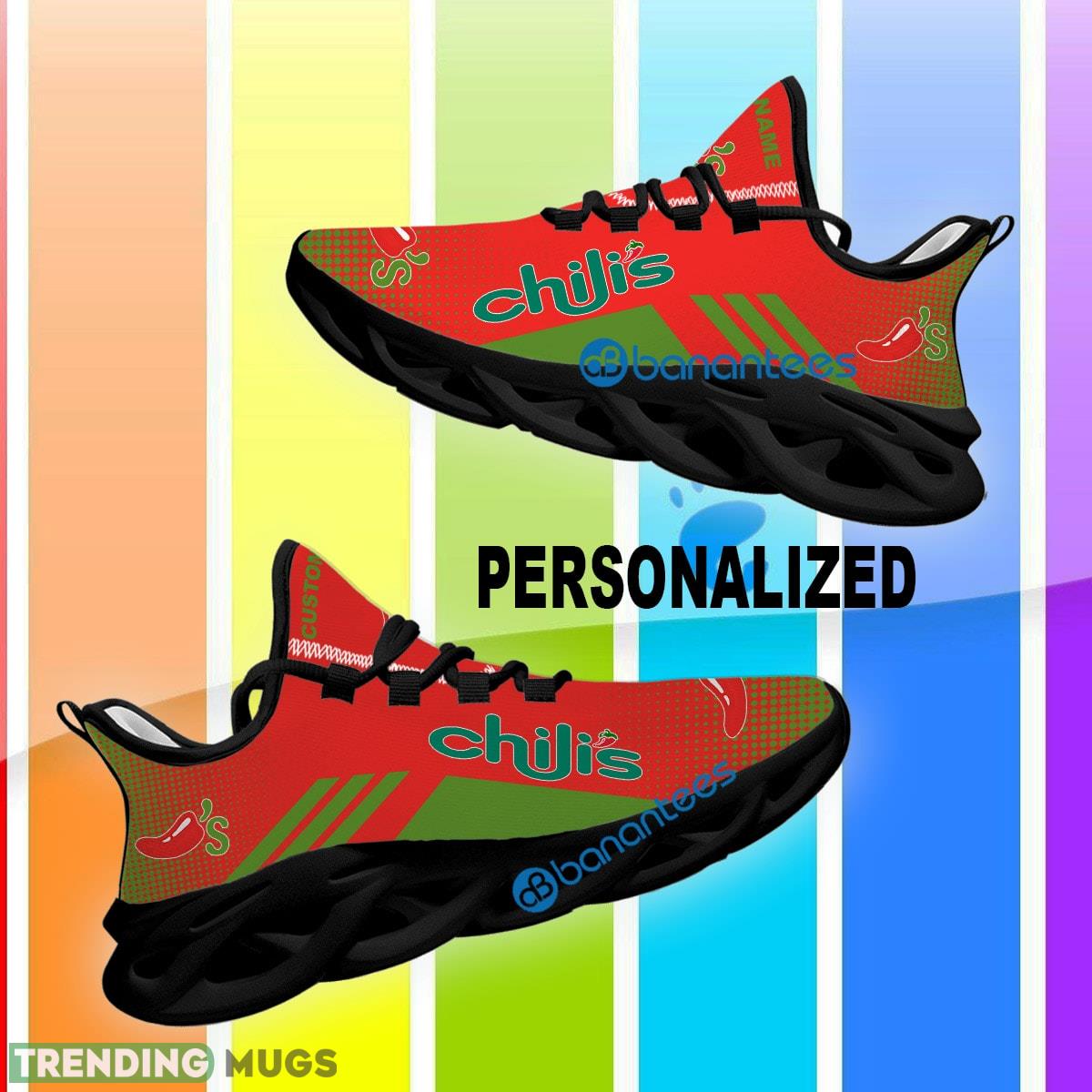 Chili's Max Soul Shoes New Custom Name Trademark Running Sneaker Max Soul Chili's Max Soul Shoes New Custom Name Trademark Running Sneaker Max Soul